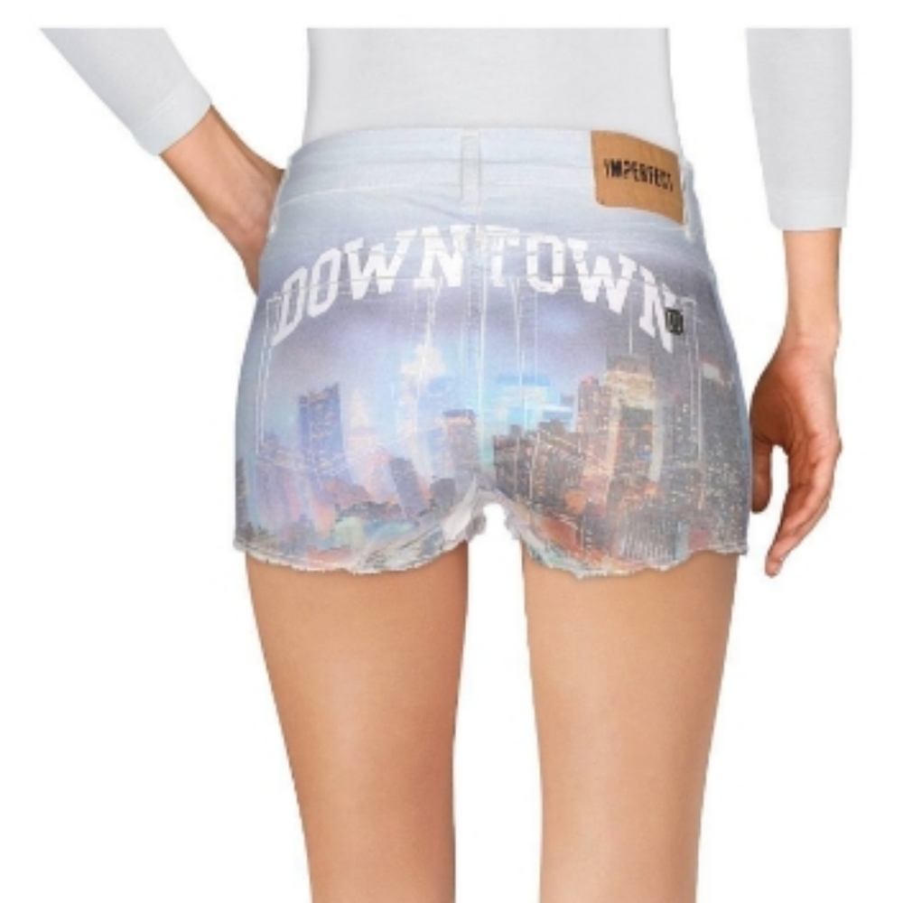 NWT - !M?ERFECT "Downtown" Jean Shorts